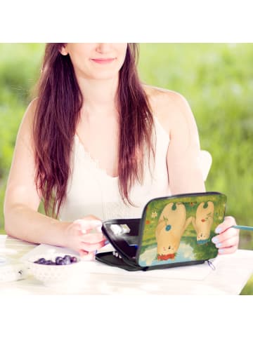 Mr. & Mrs. Panda Menschrmäppchen Bären mit Blumenkranz Design ... in Weiß