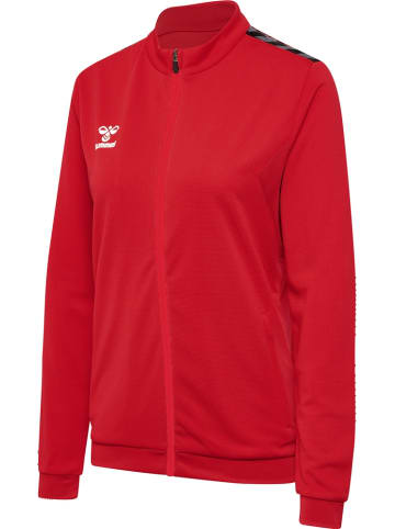 Hummel Trainingsjacke "Hmlauthentic Pl Zip Jacket Woman" in Rot