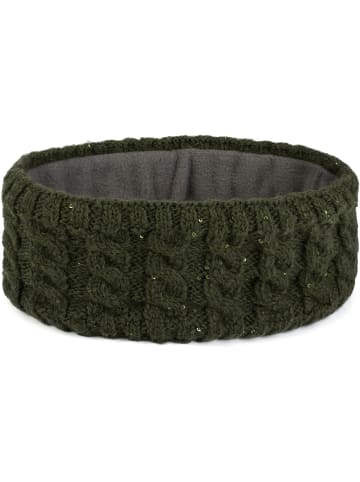 styleBREAKER Strick Stirnband in Oliv
