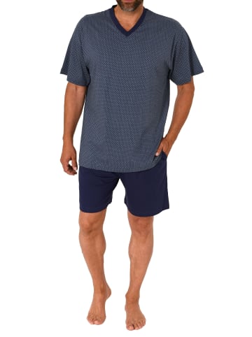 NORMANN Kurzarm Schlafanzug Shorty Pyjama - 78130 in grün