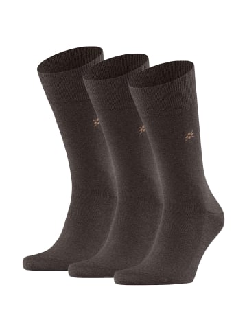 Burlington Socken 3er Pack in Braun