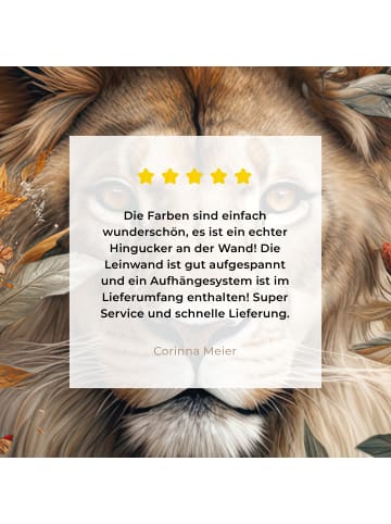 MuchoWow Leinwand bilder Löwe (BxH)