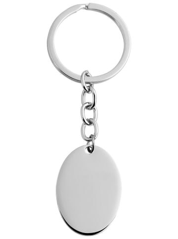 Adeliás Unisex Anhänger – Schlüsselanhänger aus Edelstahl in silber