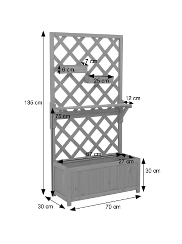 MCW Hochbeet P68, Braun