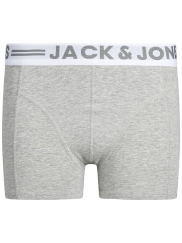 JACK & JONES Junior 3er-Pack Trunks in Light Grey Melange