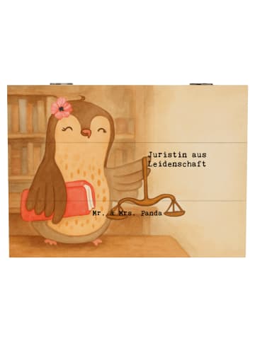 Mr. & Mrs. Panda holzschatulle Juristin Leidenschaft Design mit ... in Weiß
