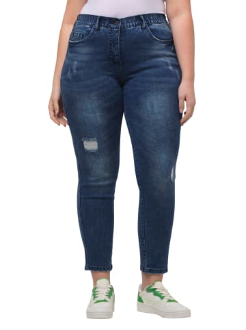 Ulla Popken Jeans in dark blue denim