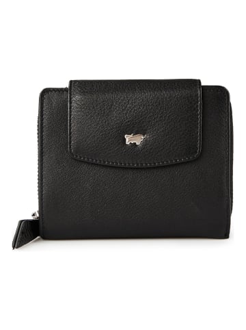 Braun Büffel Joy Geldbörse RFID Schutz Leder 12 cm black