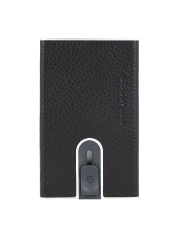 Piquadro Modus Kreditkartenetui RFID Schutz Leder 6 cm in black