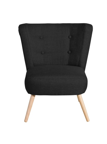58 aufm Kessel SESSEL Kassi Bezug Flachgewebe Buche natur / schwarz