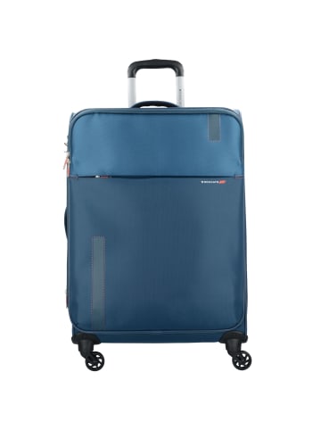 Roncato Speed 4 Rollen Trolley M 67 cm mit Dehnfalte in blu
