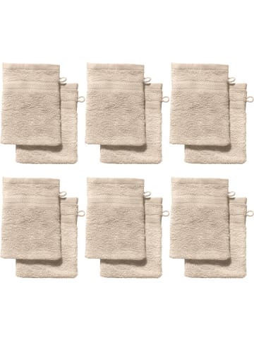 REDBEST Frottier Waschhandschuh 12er-Pack Chicago in beige