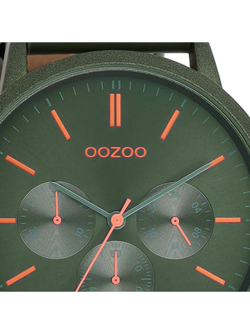 Oozoo Armbanduhr Oozoo Timepieces grün extra groß (ca. 50mm)