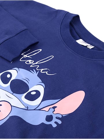 Lilo & Stitch Sweatshirt Disney Lilo & Stitch Aloha in Dunkelblau