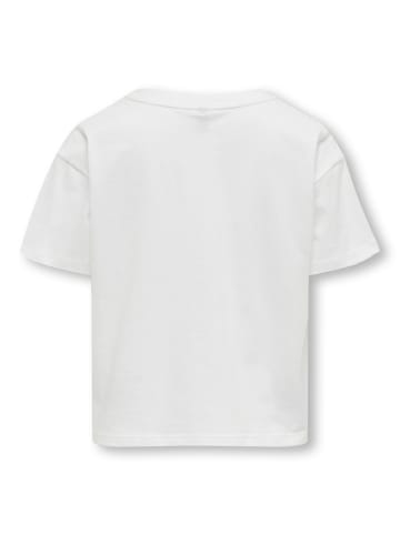 KIDS ONLY T-Shirt KOGMAIKEN LIFE CROP S/S ONLY in bright white