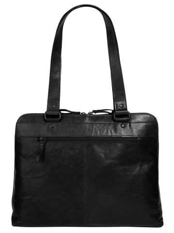 SPIKES & SPARROW Shopper LAPTOP SHOULDER BAG in schwarz