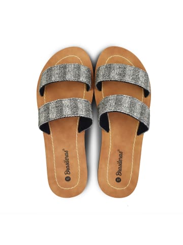 Brasileras Pantoletten "Irupe" in Schwarz