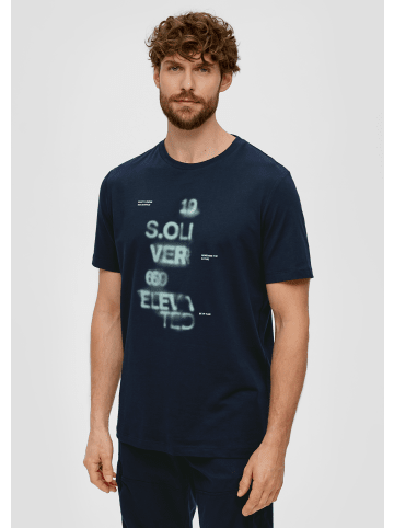 s.Oliver T-Shirt kurzarm in Blau