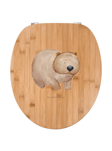 Mr. & Mrs. Panda Holz Toilettensitz Wombat ohne Spruch in Braun