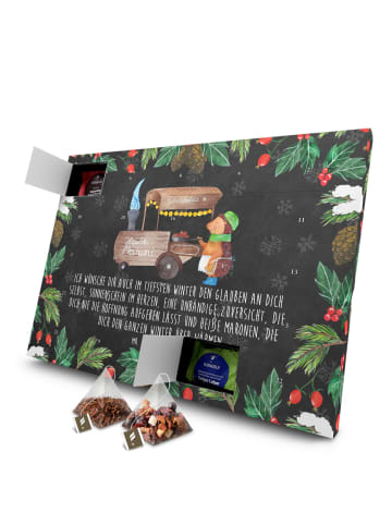 Mr. & Mrs. Panda Adventskalender Igel Maronen mit Spruch in Kreidetafel