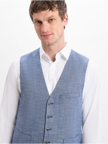 Finshley & Harding Baukasten-Weste Max in indigo - 0003