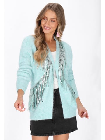 IZIA Women Cardigan in aqua