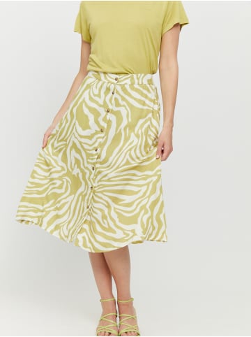 MAZINE Sommerrock Nomi Printed Skirt in celery green/printed