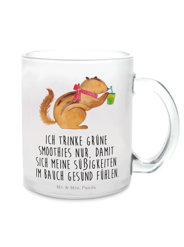 Mr. & Mrs. Panda Glühweinbecher Eichhörnchen Smoothie mit Spruch in Transparent