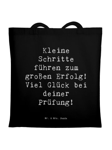 Mr. & Mrs. Panda Laptoptasche Spruch Prüfungen bestehen mit Spruch in Schwarz