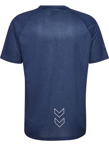 Hummel T-Shirt "Court Aop Light Weight T-Shirt" in Blau