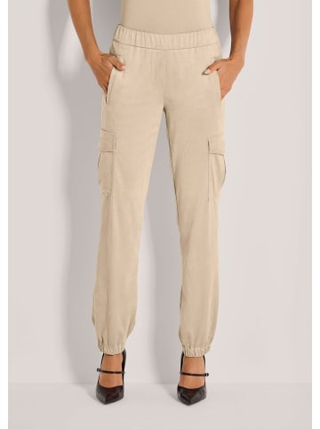MADELEINE Stoffhose in Cargo-Optik in natur