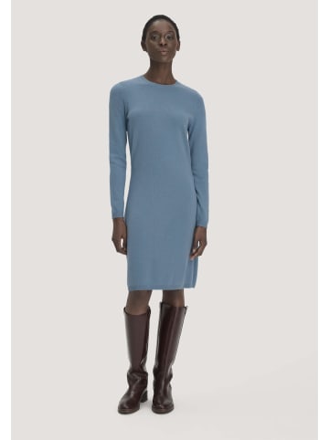 Hessnatur Hessnatur Strickkleid Regular aus Bio-Schurwolle mit Cashmere in kristallblau
