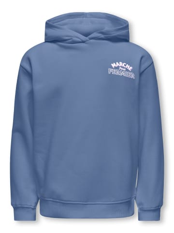 KIDS ONLY Kapuzensweatshirt KOGHOLLYLIFE L/S PRINTED HOODIE in vintage indigo