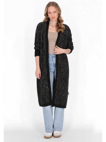 myMo Women Cardigan in black melange