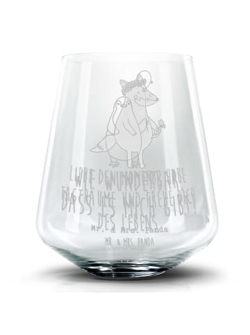 Mr. & Mrs. Panda Whiskyglas Pinguin Luftballon mit Spruch in Transparent