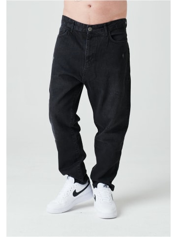 2Y Premium 2Y Premium Herren 2Y Distressed Relaxed Fit Jeans in black