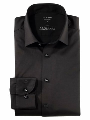 OLYMP  Langarm Business Hemd für Herren in schwarz