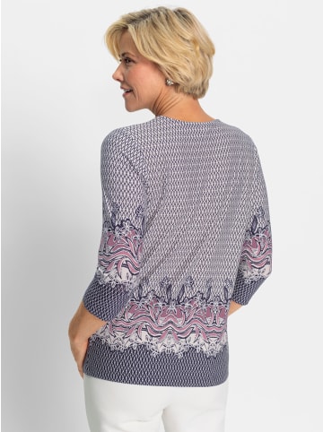 WITT WEIDEN Rundhalsshirt in altrosa-ecru-bedruckt