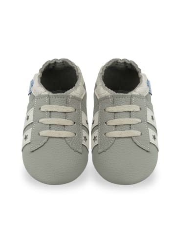 Yihakids Baby Krabbelschuhe aus Leder, weiche Lauflernschuhe mit rutschfester Sohle
