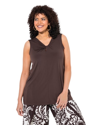 Ulla Popken Strick-Top in mahagoni