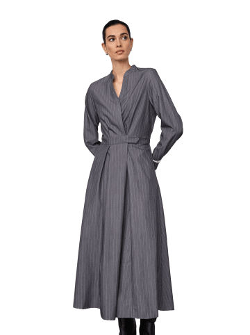 Co'couture LYVIA CC Maxi Wrap Dress in Mid-Grey