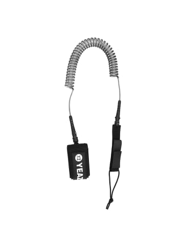 YEAZ NUI sicherheitsleine/leash für sup in transparent / schwarz