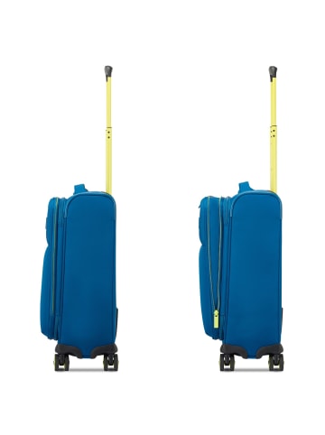 Roncato Move 4 Rollen Kabinentrolley 55 cm mit Dehnfalte in blu laguna