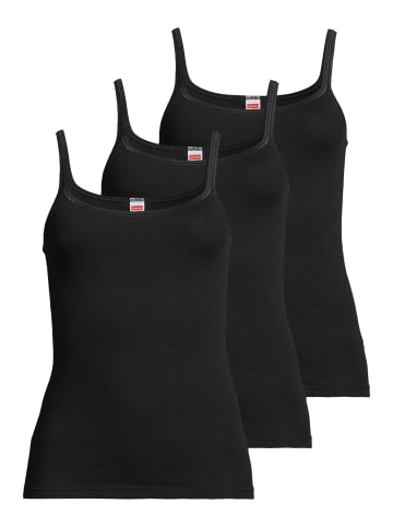 Conta Unterhemd / Top Feinripp in Schwarz