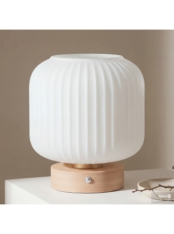 home24 Akku-Tischleuchte MARL in Weiß