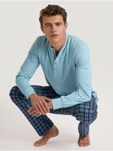 Calida Shirt in blue satin