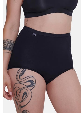 Sloggi Maxi Slip Basic+ in Weiß / Hellblau / Schwarz