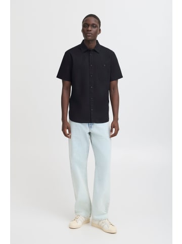 BLEND Leinenhemd BHBAY LINEN in Schwarz