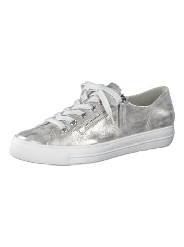 Paul Green Sneaker in Metallic Silver