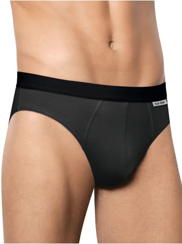 NUR DER Slip Cotton Stretch in Schwarz